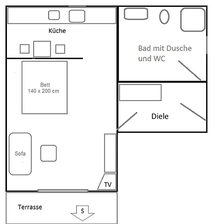 アパート Ferienwohnung Veeh